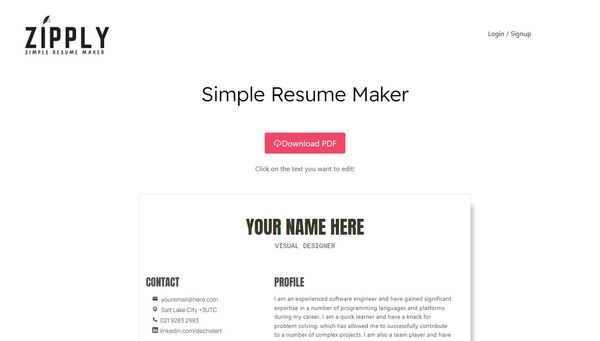 Building zipply.io – Simple Resume Maker